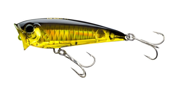 CURRICAN 3D INSHORE POPPER (F) 70MM 1/4 OZ GOLD BLACK